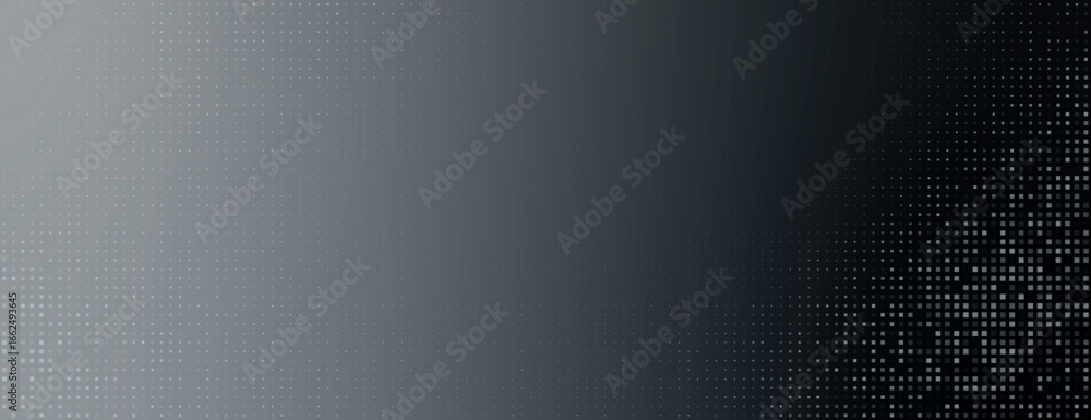 Poster a gradient background with a dotted pattern, transitioning from light gray to dark gray. the gray ba