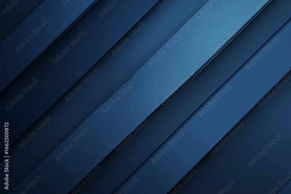 Poster abstract dark blue layers background diagonal lines with subtle shadows and depth