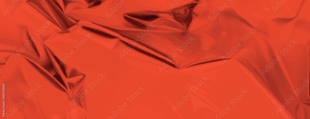 Poster a vibrant red background with a glossy, crumpled texture. the background is bold and dynamic, featur