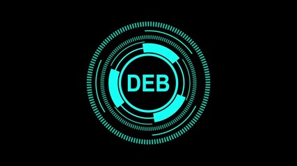 Debian Package (.DEB) Interface in 4K Resolution with Linux Installation Elements on Dark Background