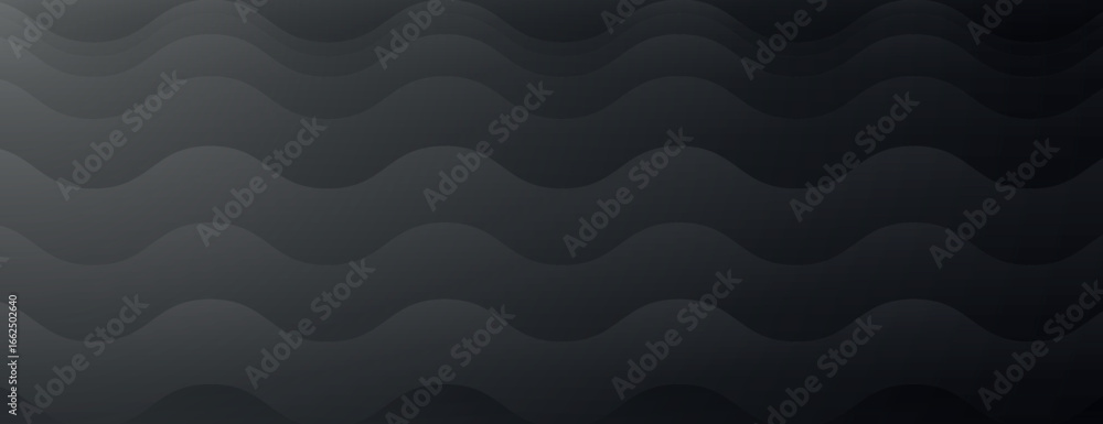 Poster dark gray background with wavy pattern. the background features a smooth, gray texture with repetiti