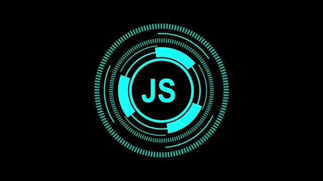 JavaScript Code Interface in 4K Resolution with Dynamic Web Elements on Dark Background