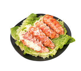butter poached lobster tail