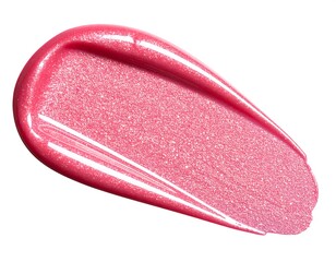 Swatch of pink lip gloss