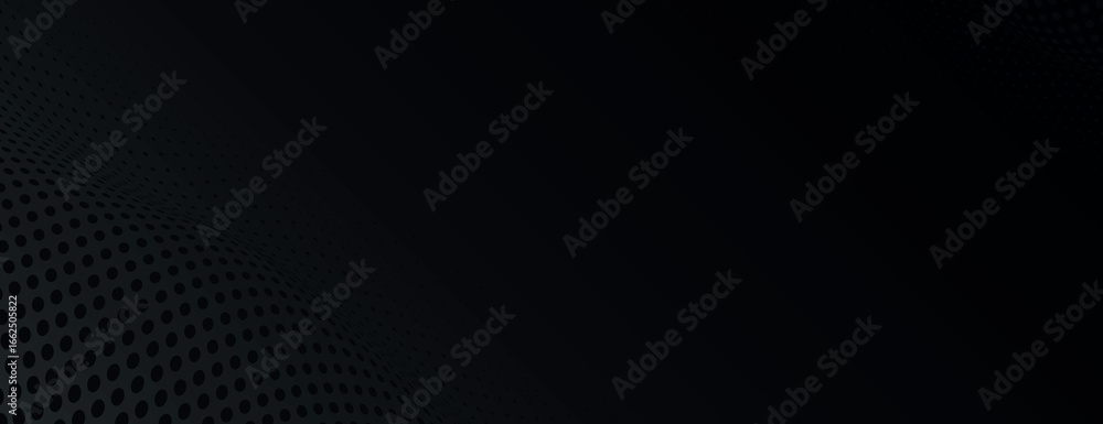 Poster black halftone gradient background. black gradient halftone banner vector background. black backgrou