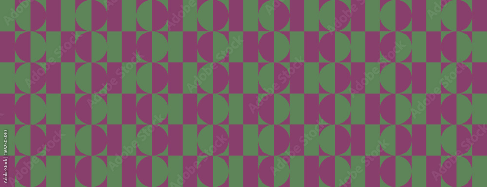 Poster geometric vector background retro style green and purple patterns. the vector background is vibrant 