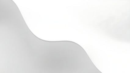 Ultra-minimalist white abstract surface with concave shapes, glowing softly in a futuristic design.