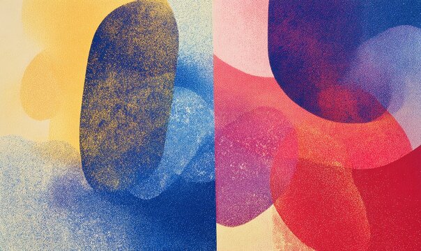 Surreal risograph background grainy texture