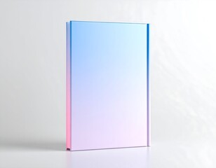 Blank, gradient book cover