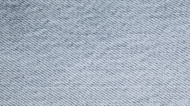 Denim Stop Motion Background. Macro Jeans Fabric Animation.
