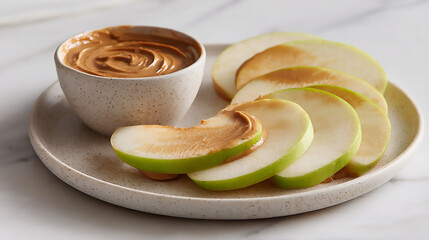 Peanut Butter Apple Snack: Healthy Recipe Photo