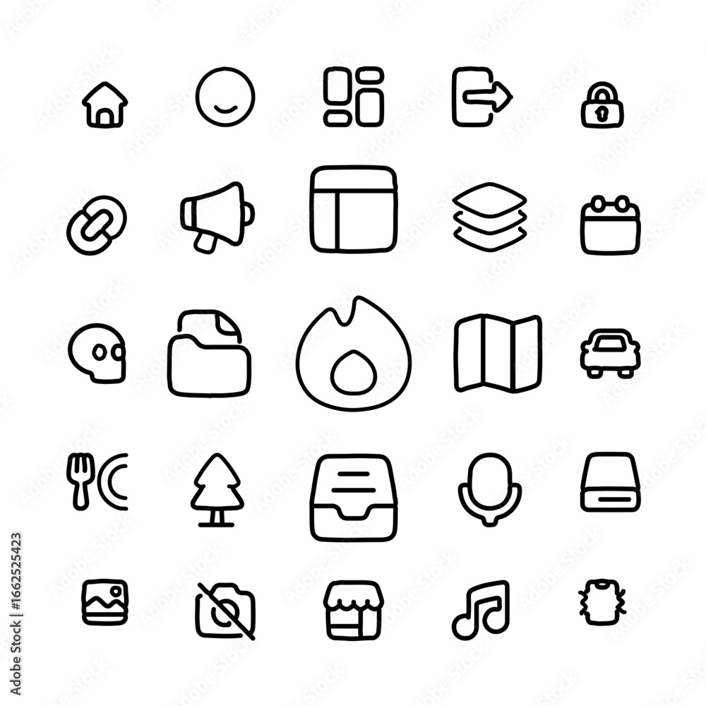 Aufkleber modern icon set delivering sleek design for web and app interfaces, enhance user experience today