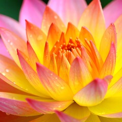 Fototapeta premium Close-up of a vibrant lotus flower