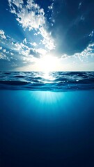 Fototapeta premium Underwater sunrise