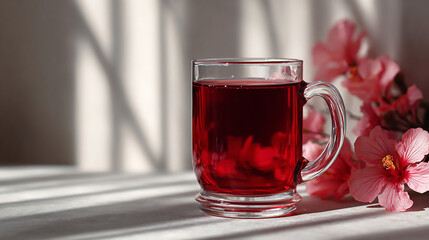 Hibiscus Tea: Sunlight and Bloom