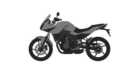Obraz premium Illustration of a Modern Sport Motorcycle for Design and Engineering Projects