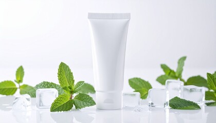 Refreshing Toothpaste Clean Beauty with Mint and Ice for a Cool Dental Experience