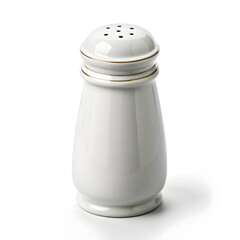 Salt shaker isolated on white background with transparent detail simple design and realistic shadow