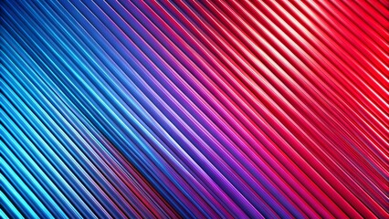 Striking Diagonal Gradient of Blue and Red Tubes Abstract Design A Mesmerizing Display of Color Transition and Parallel Lines
