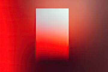 A vertical, light-gray rectangle framed by red
