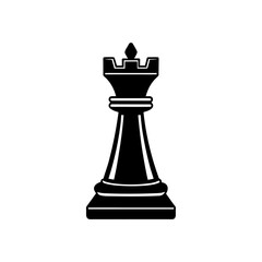 Fototapeta premium chess rook tower silhouette illustration