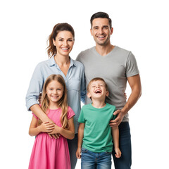 portrait of happy family