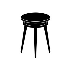side table silhouette black icon