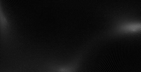 abstract round particles dark background with mesh structures