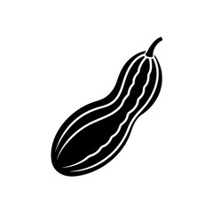 vector silhouette of a curved  bumpy cartoon tamar