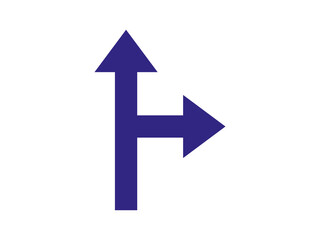 road turn arrows icon