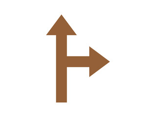 road turn arrows icon