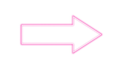 Illustration of an arrow icon pointing to the right with a neon pink gradient color