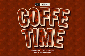 TEXT EFFECT COFFE TIME