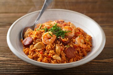 Jamaican jerk chicken and rice