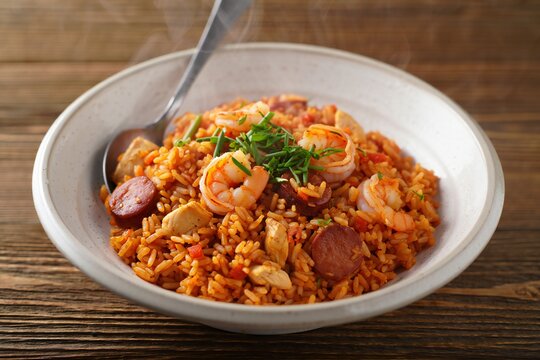 Jamaican jerk chicken and rice