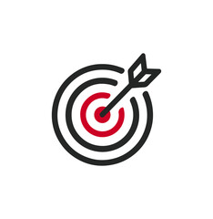 Target with arrow graphic design
