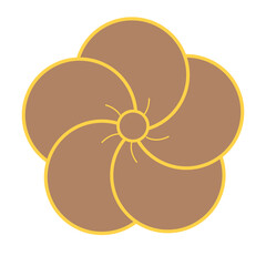 和デザインのお花
