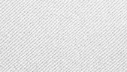 Close-up of white fabric with diagonal ribbed texture
