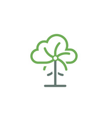 Simple stylized tree illustration