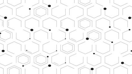 Abstract cube hexagon shape background. Vector banner design. Vector seamless cubic hexagon pattern. Abstract geometric low poly background. 