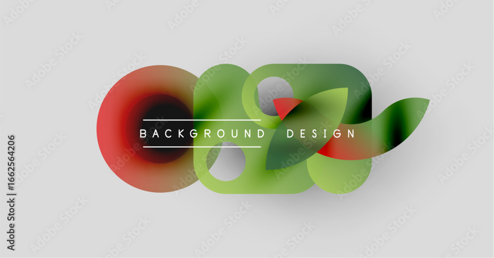 Leinwandbilder abstract colorful shapes overlap, creating dynamic background design. text reads background design c