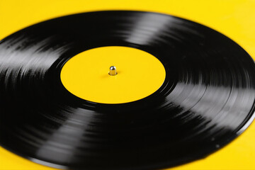 Retro Vinyl Record Minimal Background