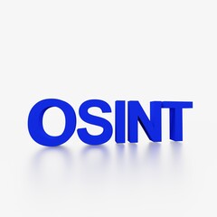 osint 3DText seculity 情報　セキュリティ