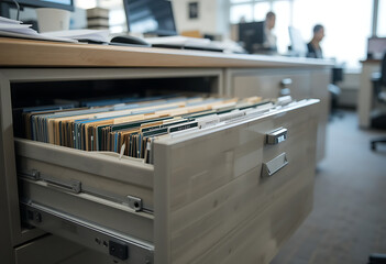 Modern open office interior workspace