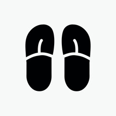 abstract slippers icon vector template