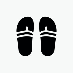 abstract slippers icon vector template