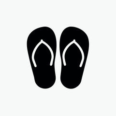 abstract slippers icon vector template
