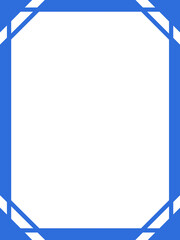 縦フレーム9,青枠,デザイン,カード,インフォメーション,三角,メッセージ,伝言,告知,お知らせ,メモ,コメント,広告,シンプル,直線的,囲み,ブルー	