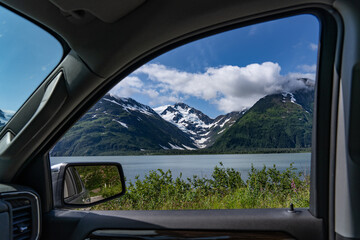  Byron Glacier. Scenic View Of The Glacier, Portage Glacier Road. Portage Lake. Anchorage is in...