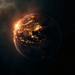 earth in space